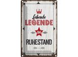 Vianmo Insegna Di Latta 18X12 Cm Lebende Legende Im Ruhestand