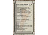 Vianmo Insegna Di Latta 30X20 Cm Reitbahnregeln Wer Reithalle