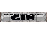 Vianmo Insegna Di Latta 10X46 Cm Am Ende Ergibt Alles Einen Gin