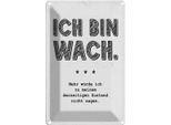 Vianmo Insegna Di Latta 30X20 Cm Lustig Zustand Ich Bin Wach