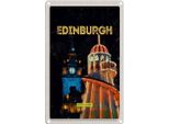 Vianmo Insegna Di Latta 18X12 Cm Edinburgh Scotland Nacht Lichter