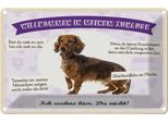 Vianmo Insegna Di Latta 20X30 Cm Tiere Dackel Willkommen Wohne Hier