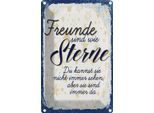Vianmo Insegna Di Latta 18X12 Cm Freunde Wie Sterne Sind Immer Da