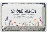 Vianmo Insegna Di Latta 20X30 Cm SchöNe Blumen Wachsen Langsam