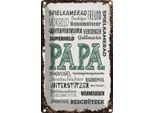 Vianmo Insegna Di Latta 30X20 Cm Papa Spielkamerad BeschüTzer Freund