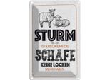 Vianmo Insegna Di Latta 30X20 Cm Lustig Sturm Wenn Schafe Locken