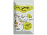 Vianmo Insegna Di Latta 30X20 Cm Margarita Recipe Orange Lime