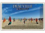 Vianmo Insegna Di Latta 20X30 Cm Deauville Frankreich Strand Meer