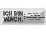 Vianmo Insegna Di Latta 10X27 Cm Lustig Zustand Ich Bin Wach