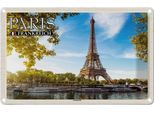 Vianmo Insegna Di Latta 12X18 Cm Paris Frankreich Eiffelturm
