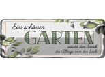 Vianmo Insegna Di Latta 10X27 Cm Ein SchöNer Garten Wischt Staub