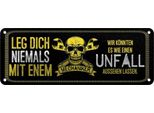 Vianmo Insegna Di Latta 10X27 Cm Leg Dich Nie Mit Einem Mechaniker