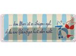 Vianmo Insegna Di Latta 10X27 Cm Meer Urlaub Egal Ob Du Bikinifigur