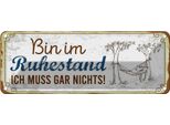 Vianmo Insegna Di Latta 10X27 Cm Bin Im Ruhestand Muss Gar Nichts