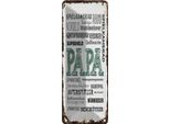 Vianmo Insegna Di Latta 27X10 Cm Papa Spielkamerad BeschüTzer Freund