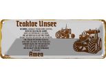 Vianmo Insegna Di Latta 10X27 Cm Traktor Unser Amen