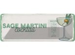 Vianmo Insegna Di Latta 10X27 Cm Sage Martini Cocktail Recipe