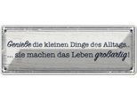 Vianmo Insegna Di Latta 10X27 Cm GenießE Die Kleinen Dinge Alltags