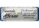 Vianmo Insegna Di Latta 10X27 Cm Freunde Wie Sterne Sind Immer Da