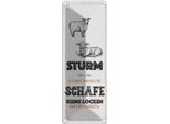 Vianmo Insegna Di Latta 27X10 Cm Lustig Sturm Wenn Schafe Locken