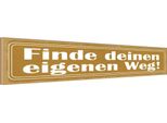 Vianmo Insegna In Legno 10X46 Cm Finde Deinen Eigenen Weg!