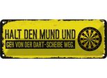 Vianmo Insegna Di Latta 10X27 Cm Halt Den Mund Und Geh Von Dart