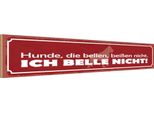 Vianmo Insegna In Legno 10X46 Cm Hunde, Die Bellen, BeißEn Nicht