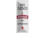 Vianmo Insegna Di Latta 27X10 Cm Wir Sind BüRger Keine Untertanen