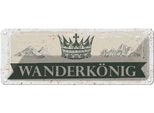 Vianmo Insegna Di Latta 10X27 Cm WanderköNig Krone Berge