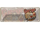 Vianmo Insegna Di Latta 10X27 Cm Welcome To Garage Mechanic On