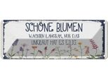 Vianmo Insegna Di Latta 10X27 Cm SchöNe Blumen Wachsen Langsam