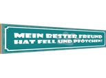 Vianmo Insegna In Legno 10X46 Cm Bester Freund Hat Fell Und PföTchen