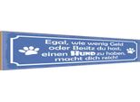Vianmo Insegna In Legno 10X46 Cm Wenig Geld Oder Besitz, Einen Hund