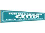 Vianmo Insegna In Legno 10X46 Cm Ich Mag Die Kleinen Gesten
