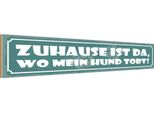 Vianmo Insegna In Legno 10X46 Cm Zuhause Ist Da, Wo Mein Hund Tobt!