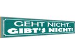 Vianmo Insegna In Legno 10X46 Cm Geht Nicht Gibt`S Nicht