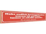 Vianmo Insegna In Legno 10X46 Cm Habe Endlich Herausgefunden, Warum