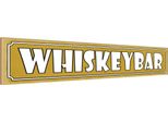 Vianmo Insegna In Legno 10X46 Cm Whiskeybar Alkohol