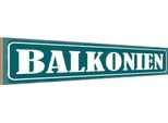 Vianmo Insegna In Legno 10X46 Cm Balkonien Lustig