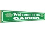 Vianmo Insegna In Legno 10X46 Cm Welcome To My Garden Garten