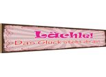 Vianmo Insegna In Legno 10X46 Cm LäChle Das GlüCk Steht Dir Gut