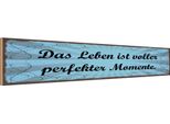 Vianmo Insegna In Legno 10X46 Cm Leben Voller Perfekter Momente