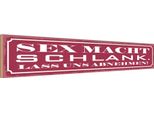 Vianmo Insegna In Legno 10X46 Cm Sex Macht Schlank Lass Abnehmen