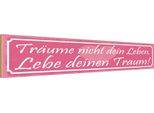 Vianmo Insegna In Legno 10X46 Cm TräUme Nicht Dein Leben Lebe