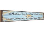 Vianmo Insegna In Legno 10X46 Cm GlüCk Ist Ein Kleiner Stern Der