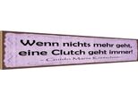 Vianmo Insegna In Legno 10X46 Cm Wenn Nichts Clutch Geht Immer