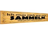 Vianmo Insegna In Legno 10X46 Cm Ich Muss Mich Erst Mal Sammeln