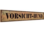Vianmo Insegna In Legno 10X46 Cm Vorsicht Hund