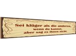Vianmo Insegna In Legno 10X46 Cm Sei KlüGer Aber Sag Es Nicht