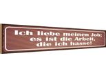 Vianmo Insegna In Legno 10X46 Cm Job Ist Arbeit Die Ich Hasse
